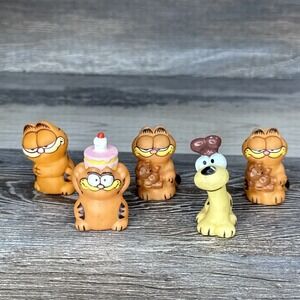 Garfield Odie Mini Figures Pencil Topper United Feature Syndicate Vintage